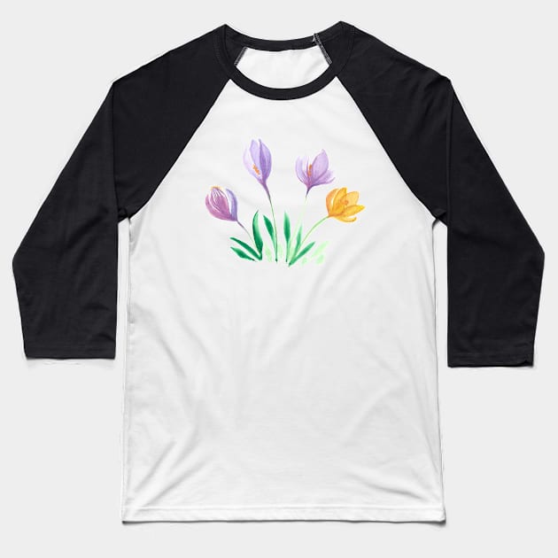 Colorful flowers in spring Baseball T-Shirt by Fradema